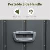 120 Gallon Outdoor Storage Deck Box Waterproof, Large Patio Storage Bin for Outside Cushions, Throw Pillows, Garden Tools, Lockable (Dark Gray)