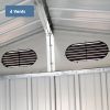 Outdoor Storage Shed 20x10 FT, Metal Garden Shed Backyard Utility Tool House Building with 2 Doors and 4 Vents for Car,Truck,Bike, Garbage Can,Tool,La
