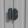 Garden Shed 101.2" x 228.3" x 71.3" Metal Gray
