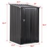 Outdoor Storage Shed, 3 x 3 FT Metal Steel Garden Shed with Single Lockable Door, Small Shed Outdoor Steel Utility Tool Shed for Backyard Patio Garden