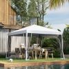 Outsunny 10' x 10' Pop Up Canopy Tent with Netting, Instant Gazebo, Ez up Screen House Room with Carry Bag, Height Adjustable, for Outdoor, Garden, Pa