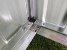 XWT008 Garden Metal Storage Shed Gray 6x4ft outdoor storing tools Rainproof