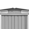 Garden Shed 101.2" x 228.3" x 71.3" Metal Gray