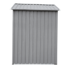 XWT008 Garden Metal Storage Shed Gray 6x4ft outdoor storing tools Rainproof
