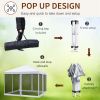 Outsunny 10' x 10' Pop Up Canopy Tent with Netting, Instant Gazebo, Ez up Screen House Room with Carry Bag, Height Adjustable, for Outdoor, Garden, Pa