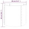 Garden Planter Powder-coated Steel 31.5"x31.5"x26.8" Gray