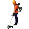 Backpack 4 in 1 Multi-Functional Trimming Tool, 38CC 4-stroke Garden Tool System with Gas Pole Saw, Hedge Trimmer, Grass Trimmer, and Brush Cutter EPA
