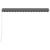 Manual Retractable Awning 157.5"x118.1" Anthracite