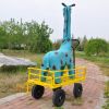 Tools cart Wagon Cart Garden cart trucks make it easier to transport firewood (Yellow colour)