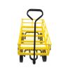 Tools cart Wagon Cart Garden cart trucks make it easier to transport firewood (Yellow colour)