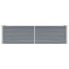 Garden Raised Bed Galvanized Steel 63"x15.7"x17.7" Gray