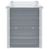 Garden Raised Bed Galvanized Steel 63"x15.7"x17.7" Gray