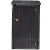 Outdoor Storage Shed, 3 x 3 FT Metal Steel Garden Shed with Single Lockable Door, Small Shed Outdoor Steel Utility Tool Shed for Backyard Patio Garden