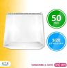 Pack of 50 Large Gusseted Poly Mailers 13 x 13 x 4 White Shipping Envelopes 13x13x4 Large Shipping Bags for Clothes Self-Seal Expansion Mailers Plasti