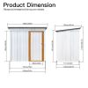 Metal garden sheds 5ftx4ft outdoor storage sheds