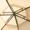 Outsunny 13' x 13' Patio Gazebo, Double Roof Hexagon Outdoor Gazebo Canopy Shelterwith Netting & Curtains, Solid Steel Frame for Garden, Lawn, Backyar