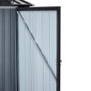 Outdoor Storage Shed, 3 x 3 FT Metal Steel Garden Shed with Single Lockable Door, Small Shed Outdoor Steel Utility Tool Shed for Backyard Patio Garden