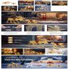 2pcs 4ft 30V 3.6W Moose Family 200LED Leather String Light Garden Moose Christmas Decoration Golden