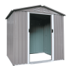 XWT008 Garden Metal Storage Shed Gray 6x4ft outdoor storing tools Rainproof