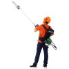 Backpack 4 in 1 Multi-Functional Trimming Tool, 38CC 4-stroke Garden Tool System with Gas Pole Saw, Hedge Trimmer, Grass Trimmer, and Brush Cutter EPA