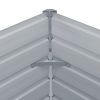 Raised Garden Bed 63"x31.5"x30.3" Galvanized Steel Gray