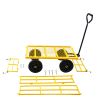 Tools cart Wagon Cart Garden cart trucks make it easier to transport firewood (Yellow colour)