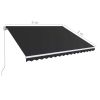 Manual Retractable Awning 157.5"x118.1" Anthracite