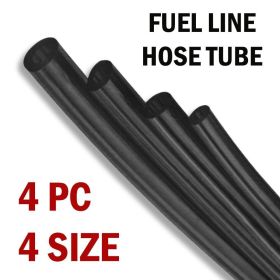 Petrol Fuel Line Hose Gas Pipe For Trimmer Chainsaw Mower Blower Weed Eater Tool (Color: Black)