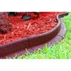 3" x 48" Black Rubber No Dig Landscape Garden Border Edging (Pack 6)