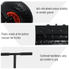 Adjustable Handle Outdoor Blade Rolling Snow Pusher Shovel With Wheels