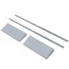 Patio 8ft x6ft Bike Shed Garden Shed, Metal Storage Shed with Adjustable Shelf and Lockable Doors, Tool Cabinet with Vents and Foundation Frame for Ba