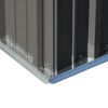 Patio 5ft Wx3ft. L Garden Shed, Metal Lean-to Storage Shed with Adjustable Shelf and Lockable Door, Tool Cabinet for Backyard, Lawn, Garden
