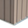 Patio 6ft x4ft Bike Shed Garden Shed, Metal Storage Shed with Adjustable Shelf and Lockable Door, Tool Cabinet with Vents and Foundation for Backyard,