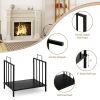 Indoor/Outdoor Small Firewood Rack with Handle