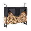 Indoor/Outdoor Small Firewood Rack with Handle