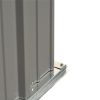 Patio 5ft Wx3ft. L Garden Shed, Metal Lean-to Storage Shed with Adjustable Shelf and Lockable Door, Tool Cabinet for Backyard, Lawn, Garden