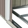 Patio 6ft x4ft Bike Shed Garden Shed; Metal Storage Shed with Adjustable Shelf and Lockable Door; Tool Cabinet with Vents and Foundation for Backyard;