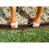 3" x 48" Black Rubber No Dig Landscape Garden Border Edging (Pack 6)