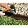 3" x 48" Black Rubber No Dig Landscape Garden Border Edging (Pack 6)