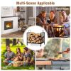 Indoor/Outdoor Small Firewood Rack with Handle