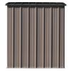 Patio 5ft Wx3ft. L Garden Shed, Metal Lean-to Storage Shed with Adjustable Shelf and Lockable Door, Tool Cabinet for Backyard, Lawn, Garden