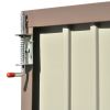 Patio 8ft x6ft Bike Shed Garden Shed, Metal Storage Shed with Adjustable Shelf and Lockable Doors, Tool Cabinet with Vents and Foundation Frame for Ba