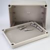 GAJING Waterproof IP67 Dustproof PS Plastic Junction Conduit Box Universal Electric Project Enclosure Pale Gray with Mounting Plate